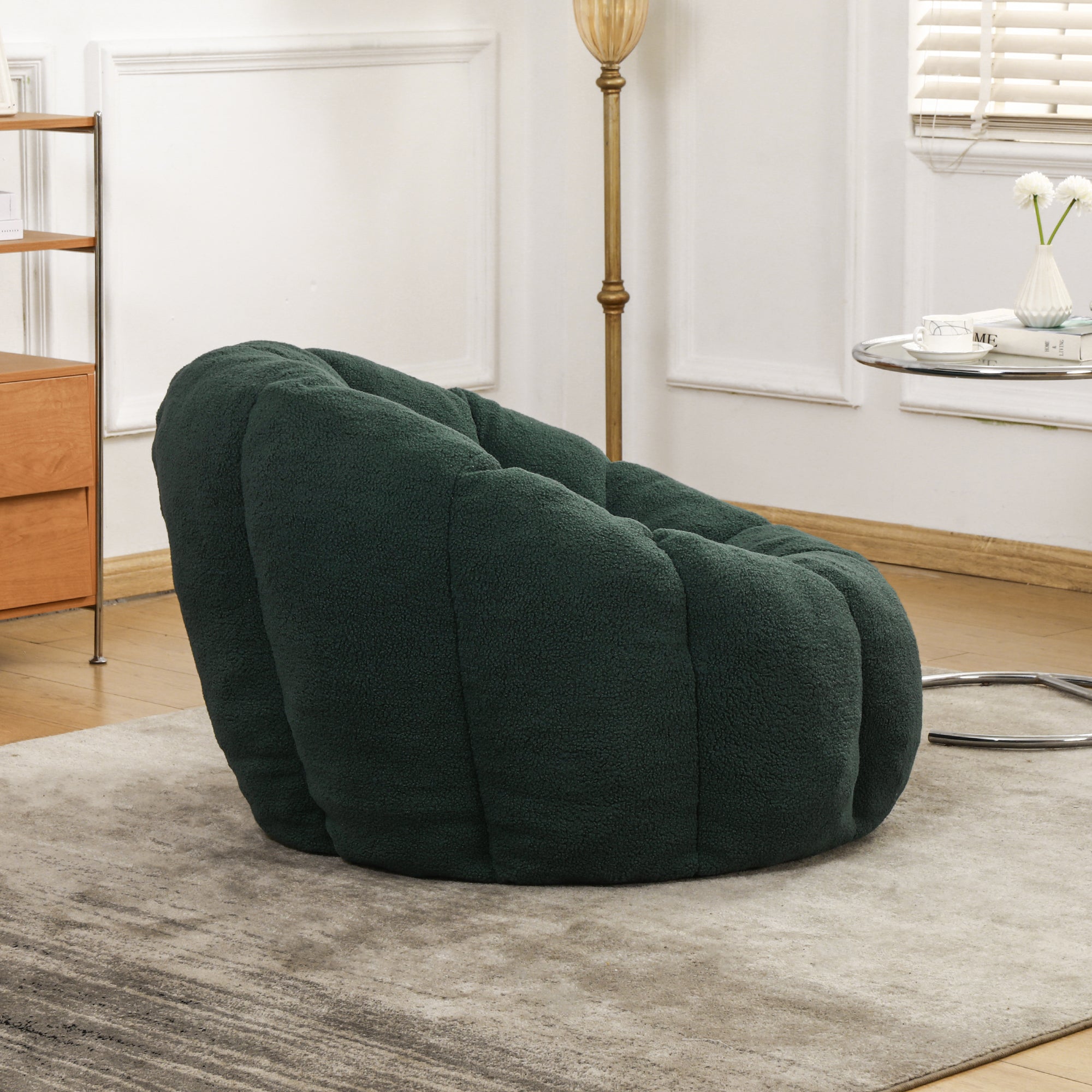 Foam Bean Bag Chair with Armrests