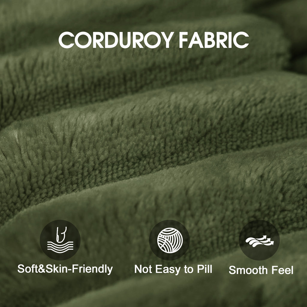 Green Upholstered Ottoman