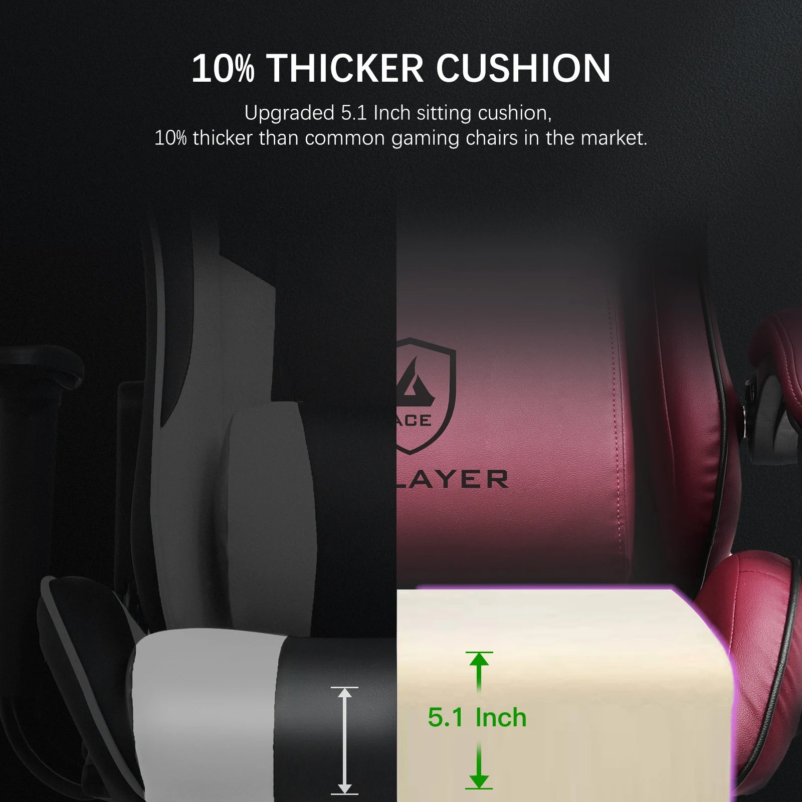 Gaming Chair with Built-In Speakers and Footrest
