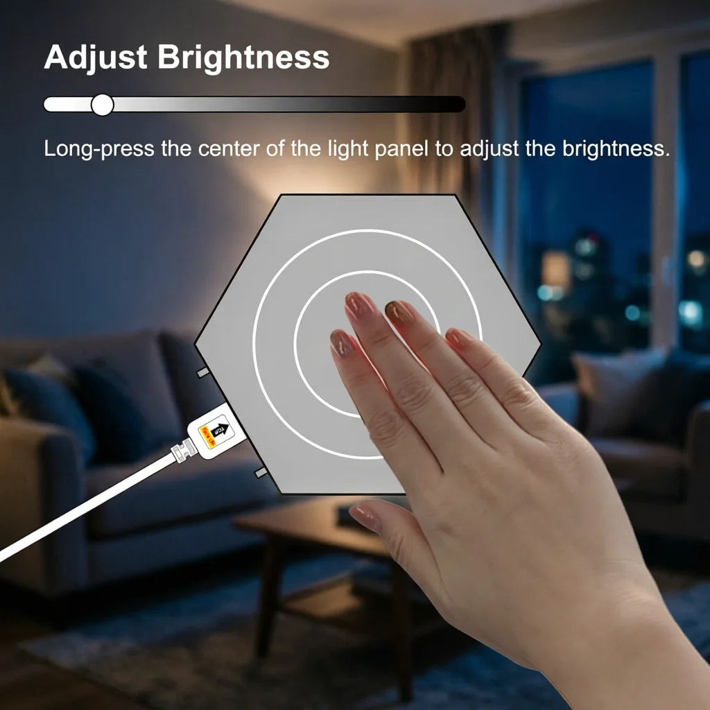 Modular Hexagon LED Wall Lights