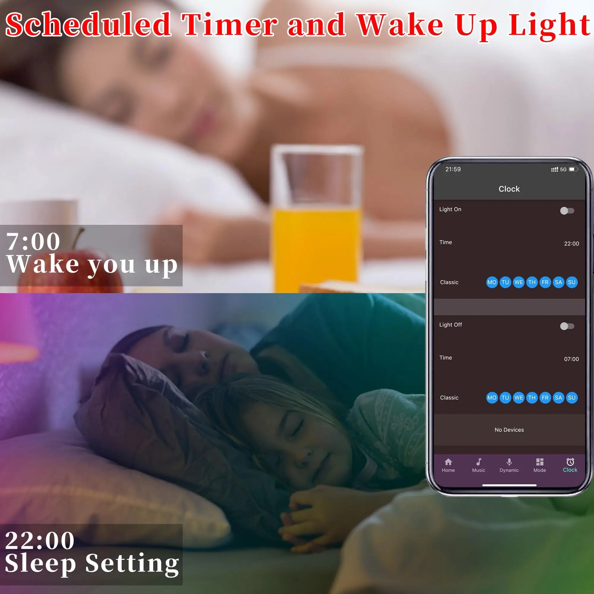 RGB LED Strip Lights with Remote and App Control