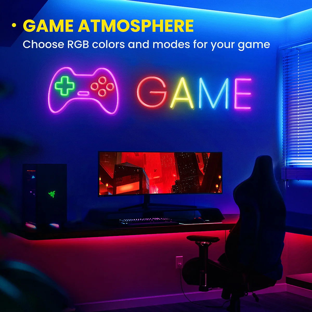 Flexible Neon Rope Lights with App Control