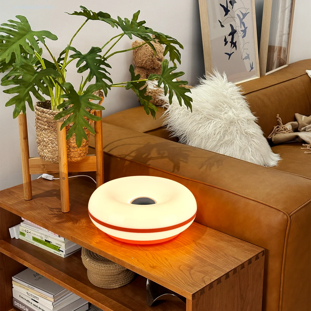 Donut Table Lamp with USB Power