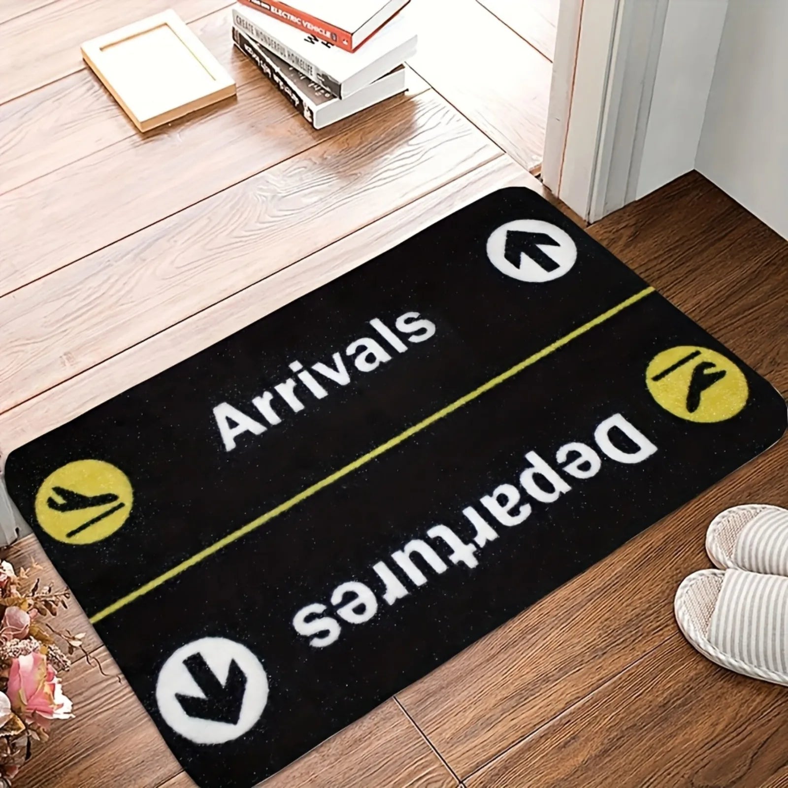 Airport Departure Board Doormat