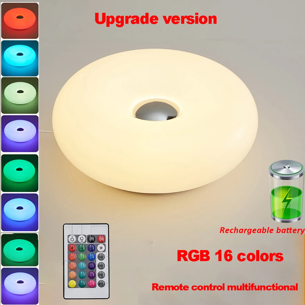 Donut Table Lamp with USB Power
