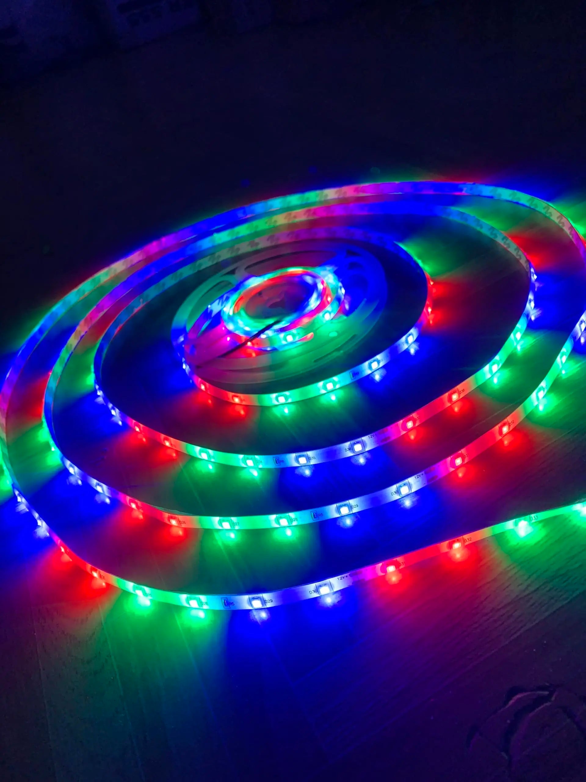 RGB LED Strip Lights with Remote and App Control