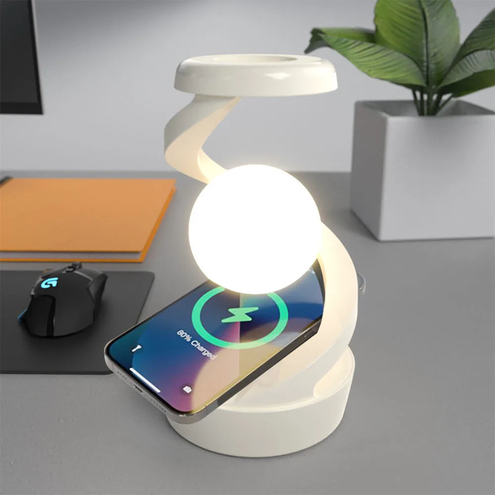RGB Touch Lamp with Wireless Phone Charging