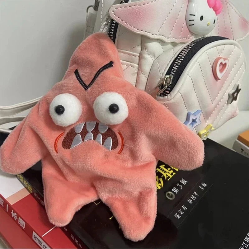 Jumping Star Plush Keychain