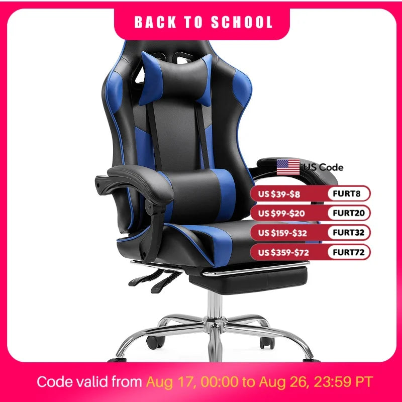 Racing Style Leather Gaming Chair