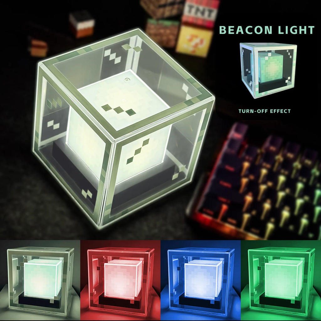 Pixel Beacon Desk Lamp, Rechargeable