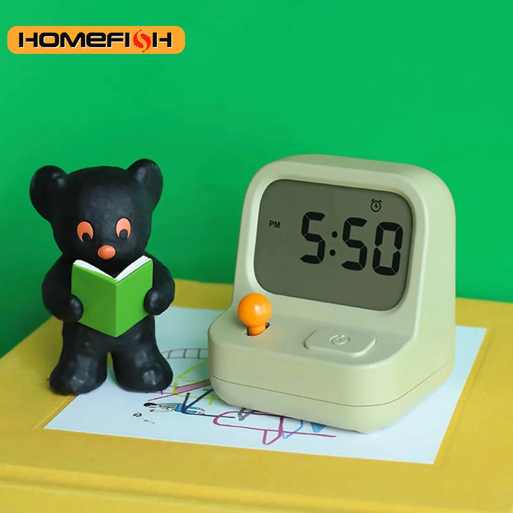 Retro Handheld Game Alarm Clock