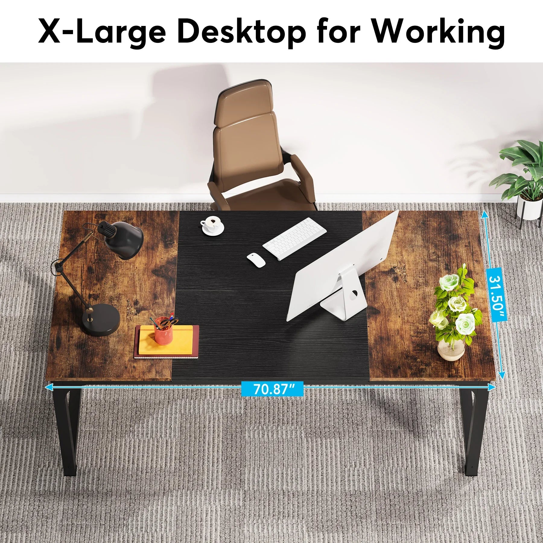 Large Modern Computer Desk