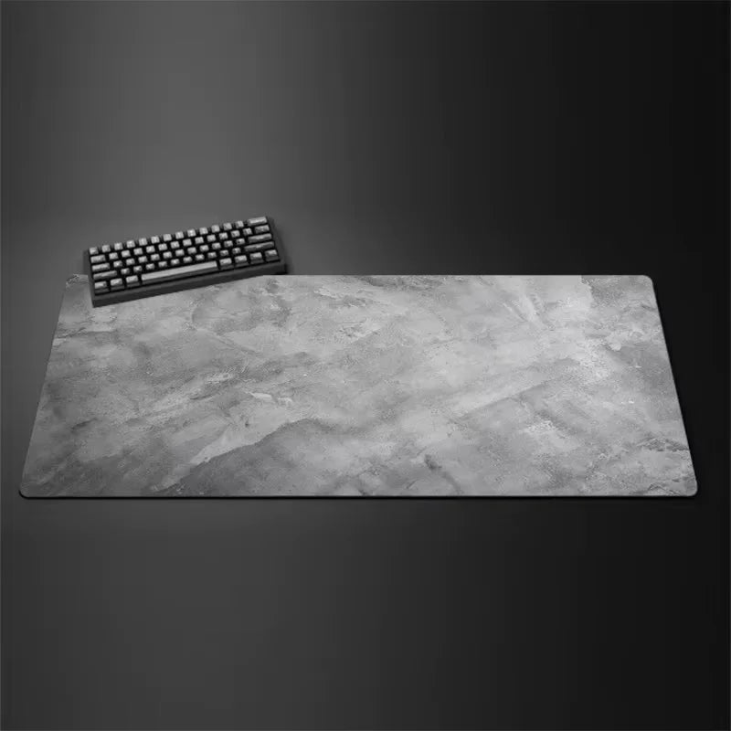 Extra Large Gray Desk Mat and Mouse Pad