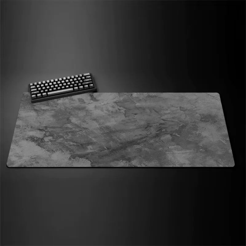 Extra Large Gray Desk Mat and Mouse Pad