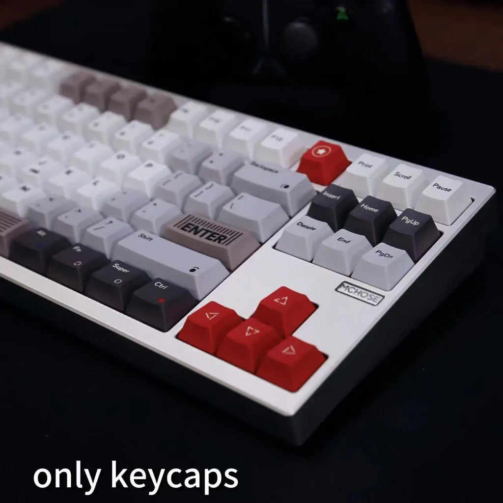 Retro Console Keycap Set, 143 Keys