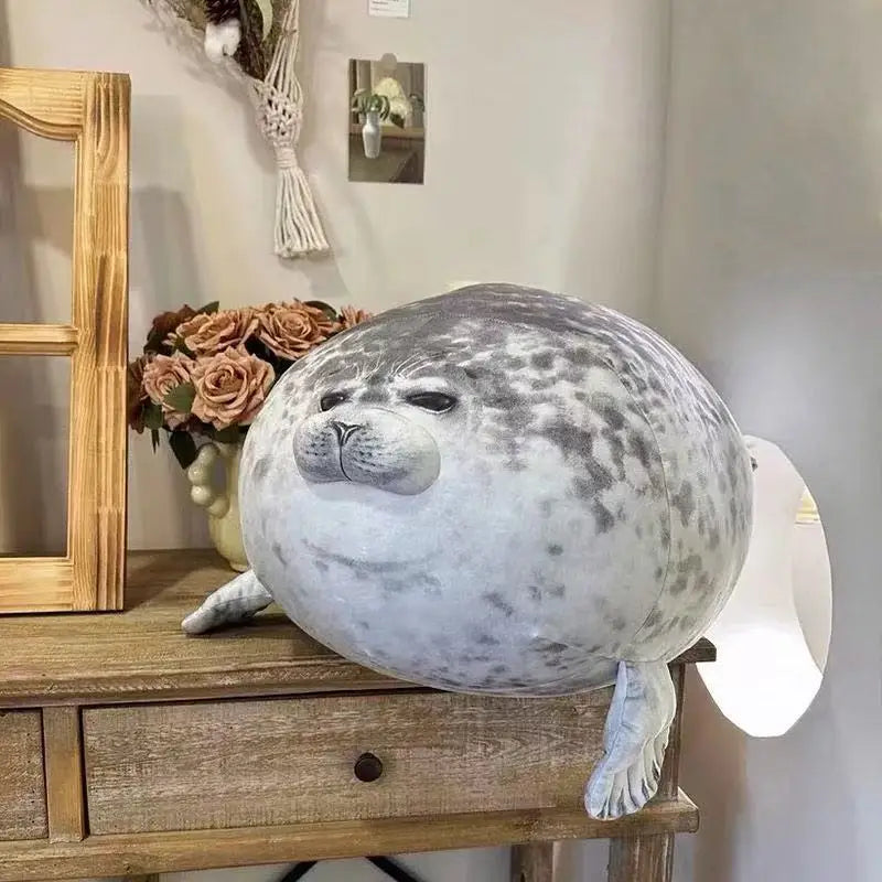 Blob Seal Plush Pillow
