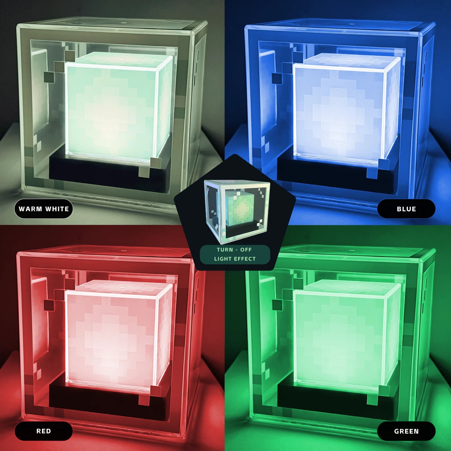 Pixel Beacon Desk Lamp, Rechargeable