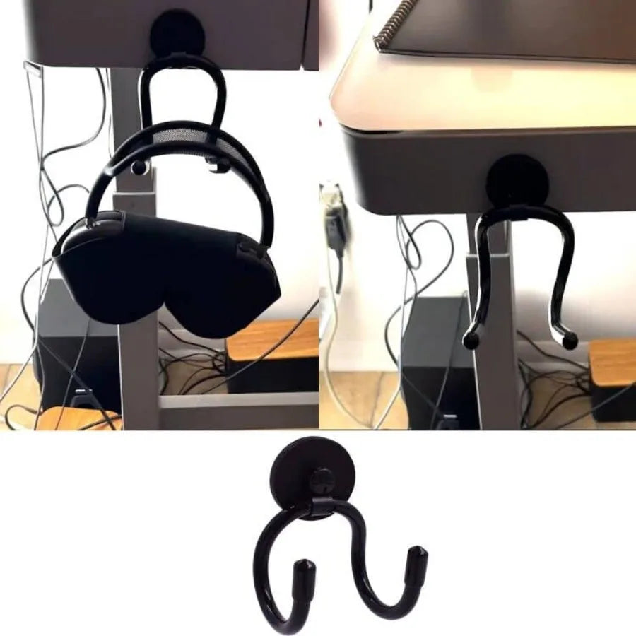 Magnetic Under Desk Headphone Holder