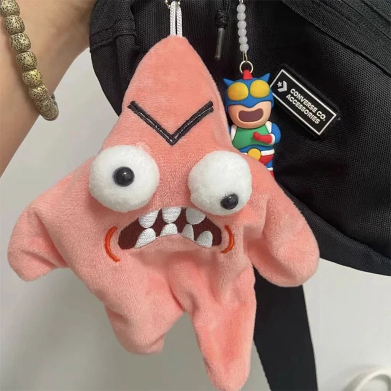 Jumping Star Plush Keychain