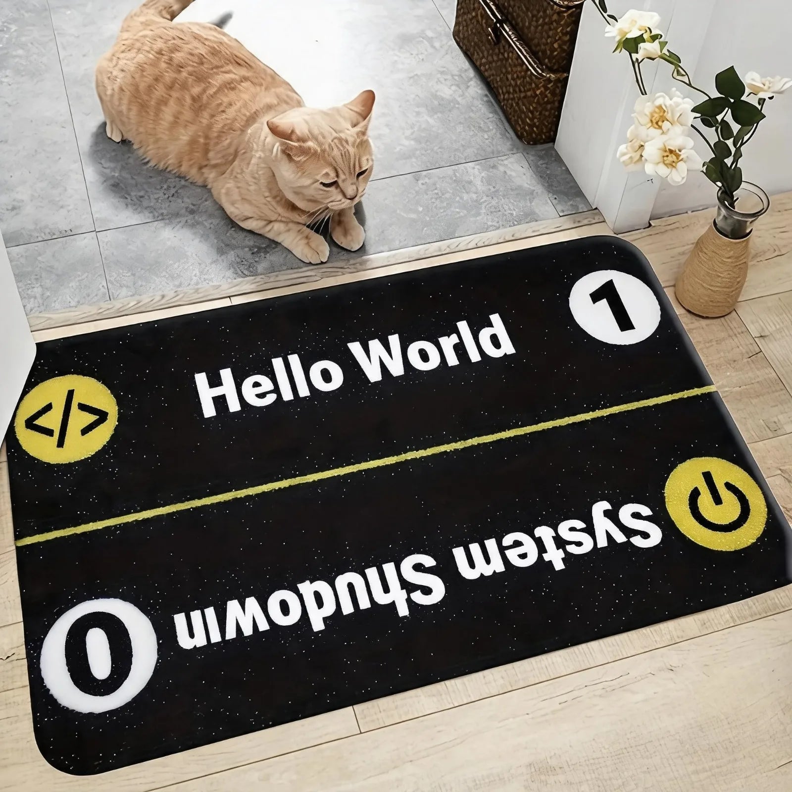 Airport Departure Board Doormat