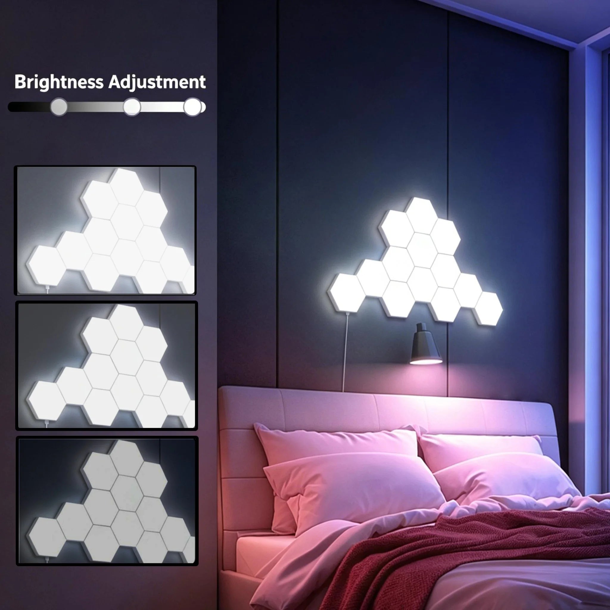 Modular Hexagon LED Wall Lights