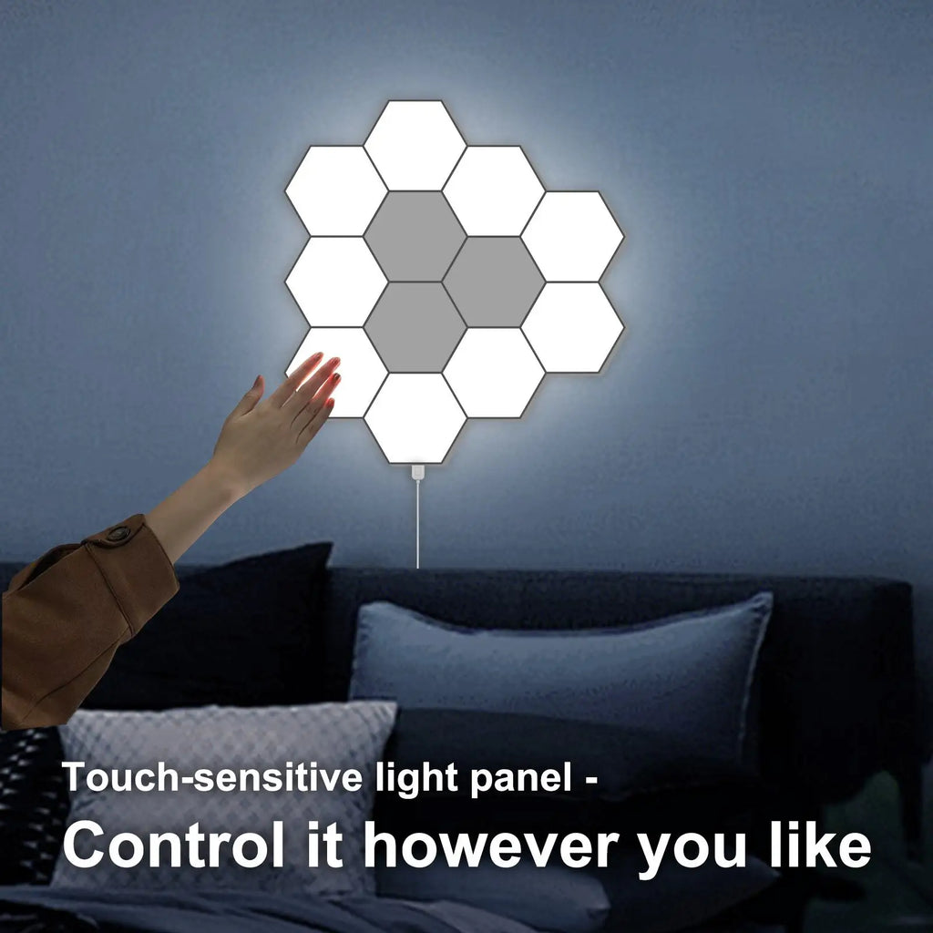 Modular Hexagon LED Wall Lights