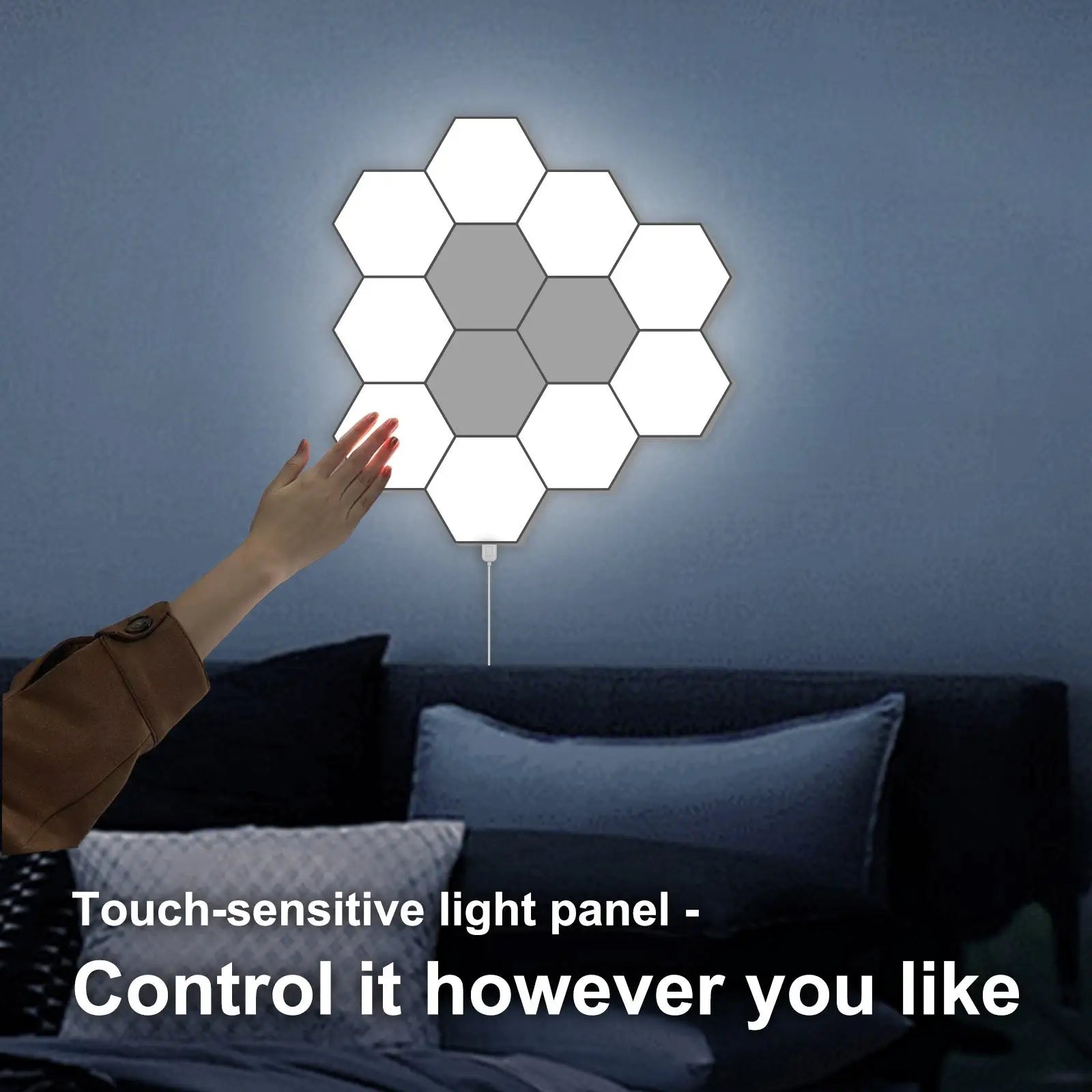 Modular Hexagon LED Wall Lights