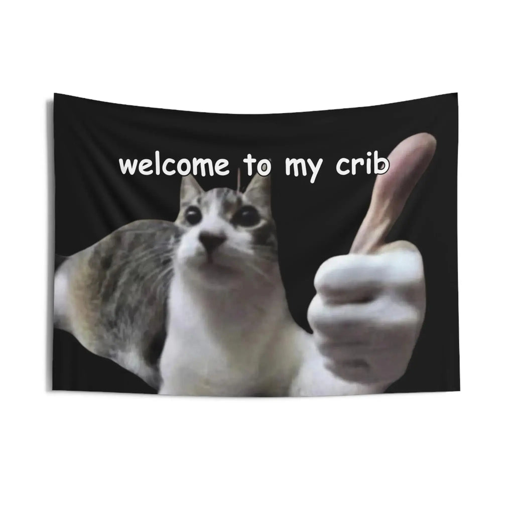 Funny Cat Tapestry Wall Hanging