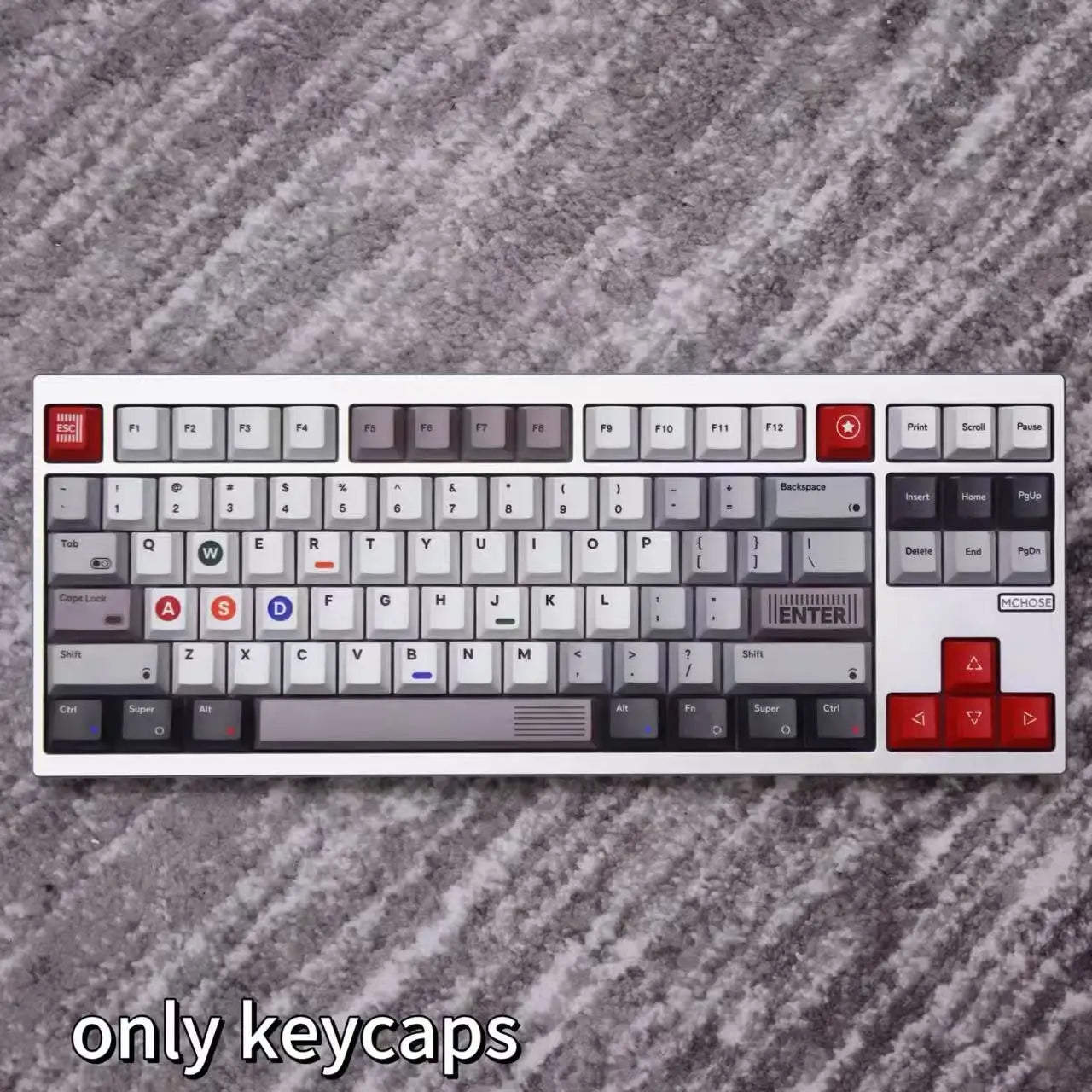 Retro Console Keycap Set, 143 Keys
