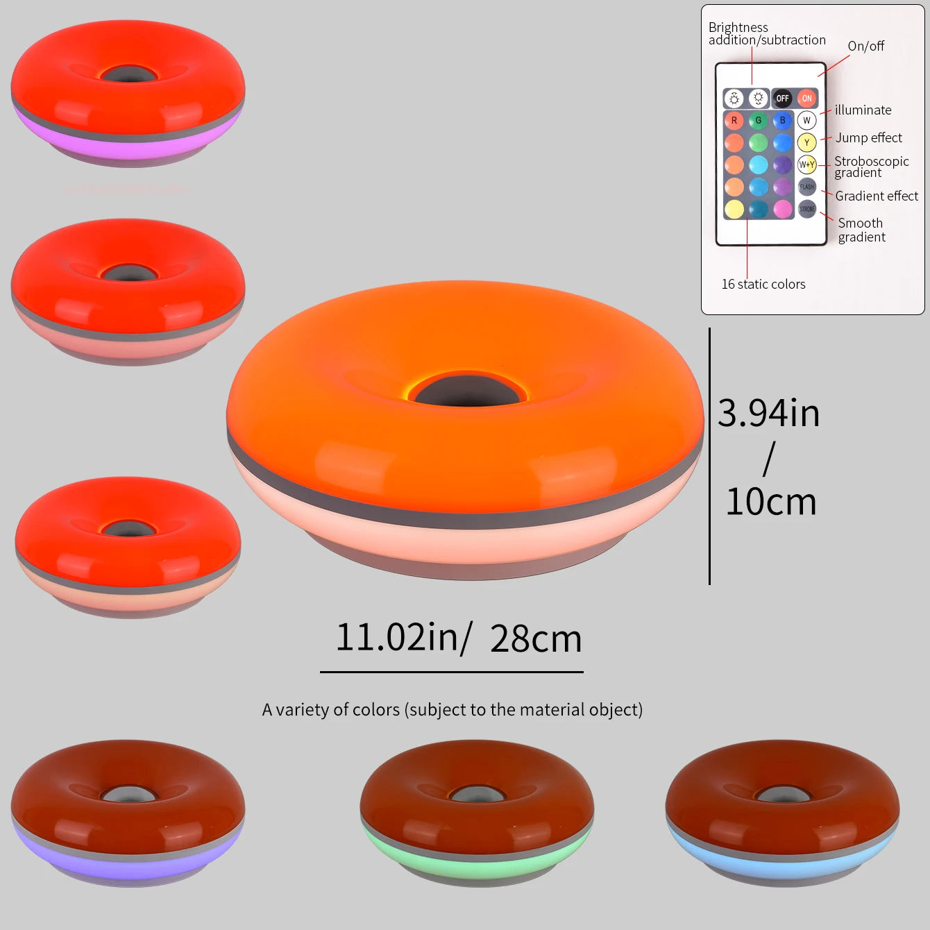 Donut Table Lamp with USB Power