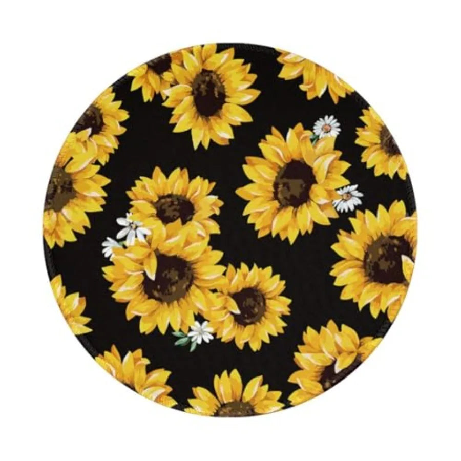 Round Yin Yang Mouse Pad, 8 Inch