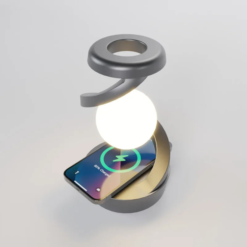 RGB Touch Lamp with Wireless Phone Charging