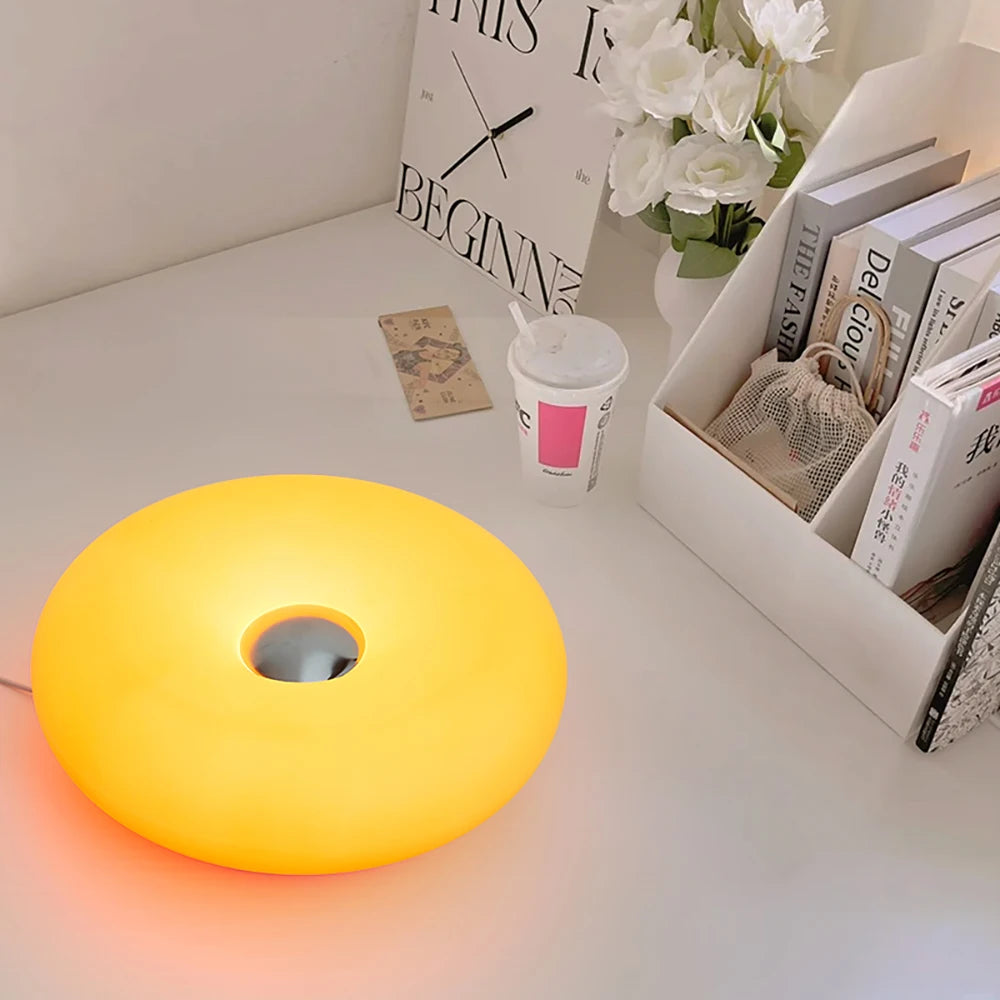 Donut Table Lamp with USB Power