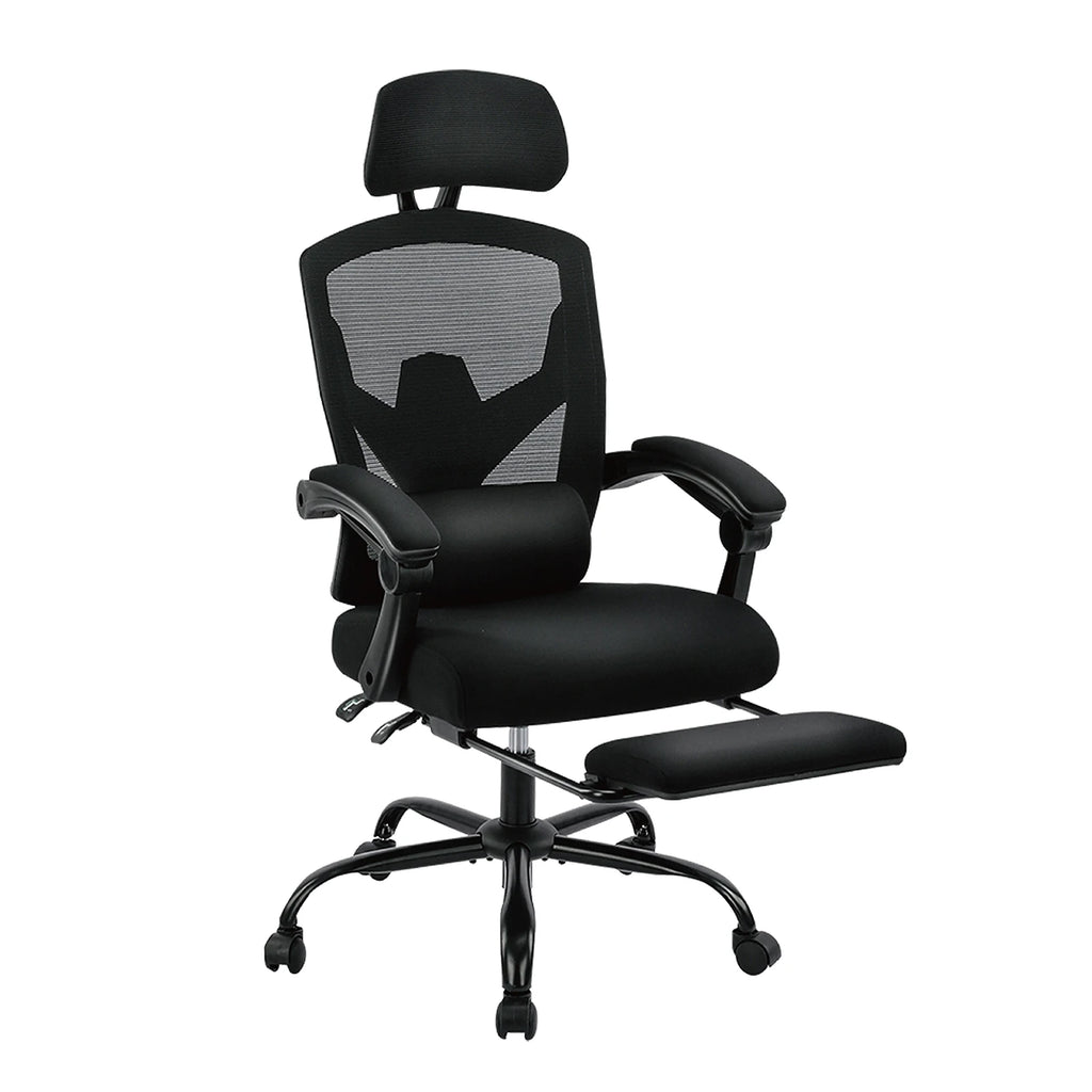 Reclining Mesh Gaming Chair with Lumbar Pillow