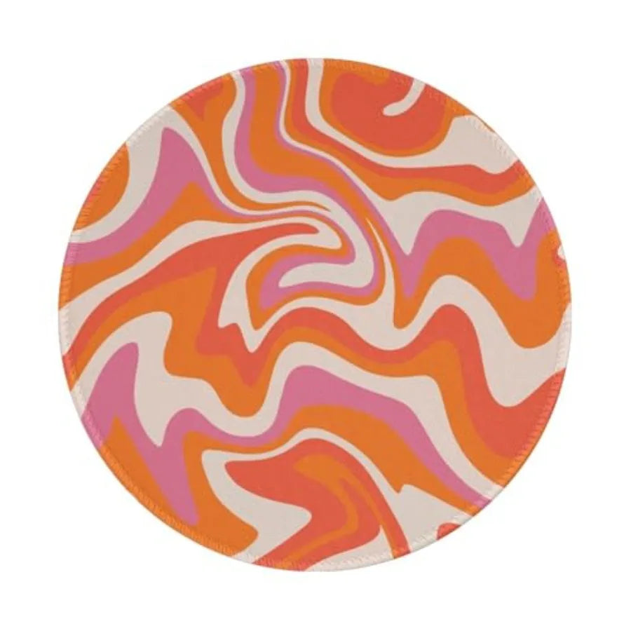 Round Yin Yang Mouse Pad, 8 Inch