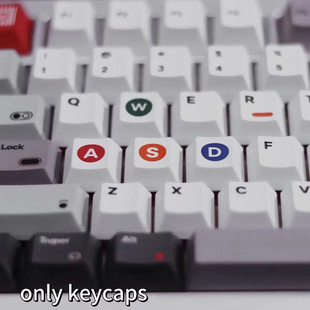 Retro Console Keycap Set, 143 Keys