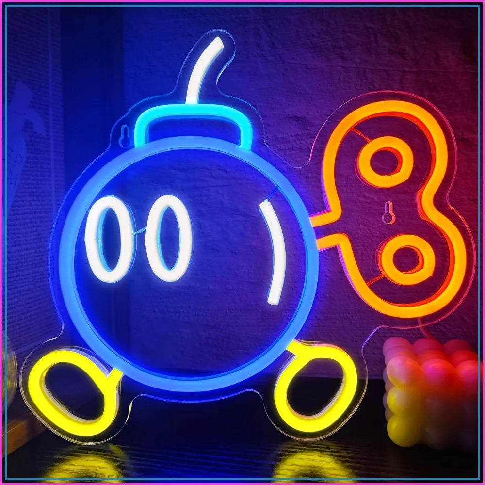 Dimmable USB Neon Sign for Game Rooms