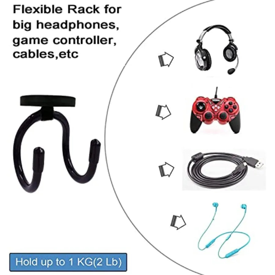 Magnetic Under Desk Headphone Holder