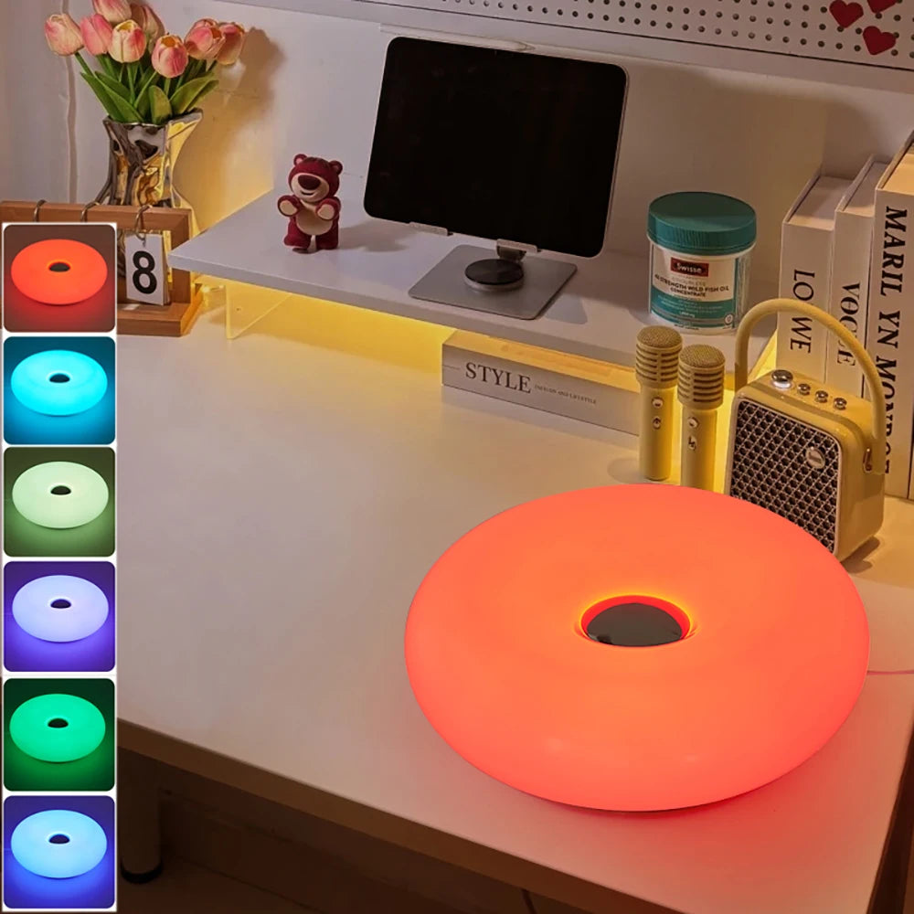 Donut Table Lamp with USB Power