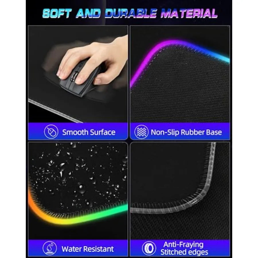 RGB Desk Mat with Wireless Charging