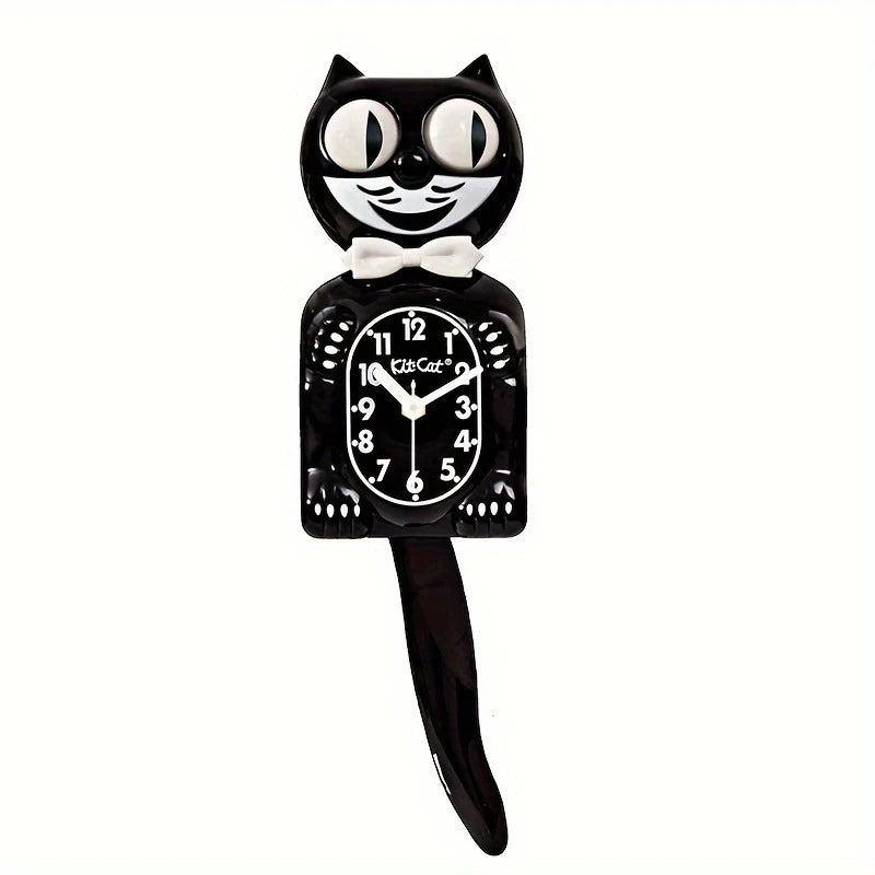 Swinging Tail Cat Wall Clock