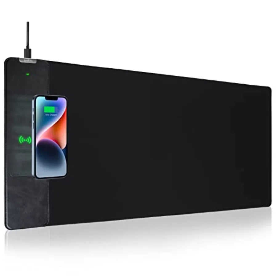 RGB Desk Mat with Wireless Charging