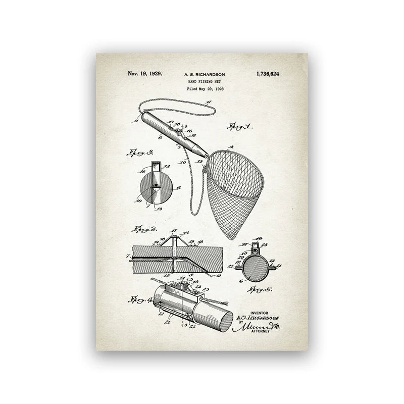 Vintage Fishing Lure Patent Print
