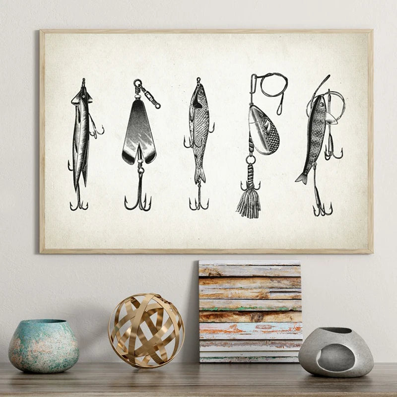 Vintage Fishing Lure Patent Print
