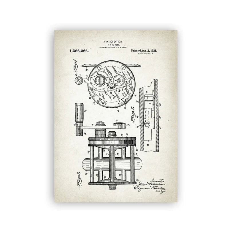 Vintage Fishing Lure Patent Print