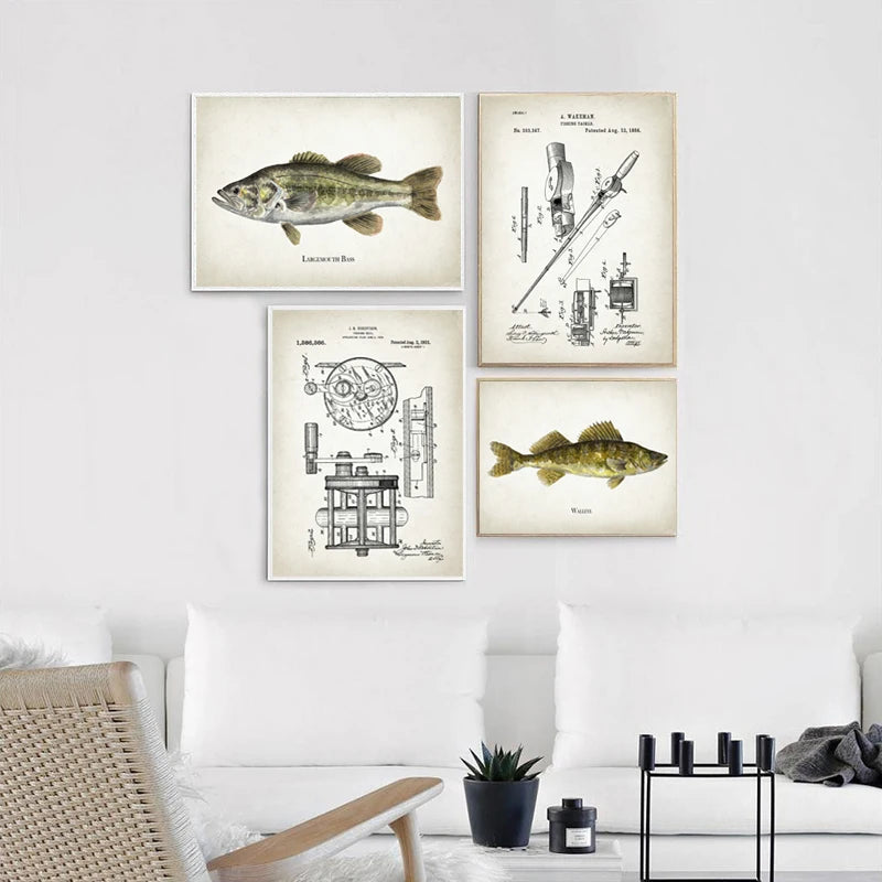 Vintage Fishing Lure Patent Print