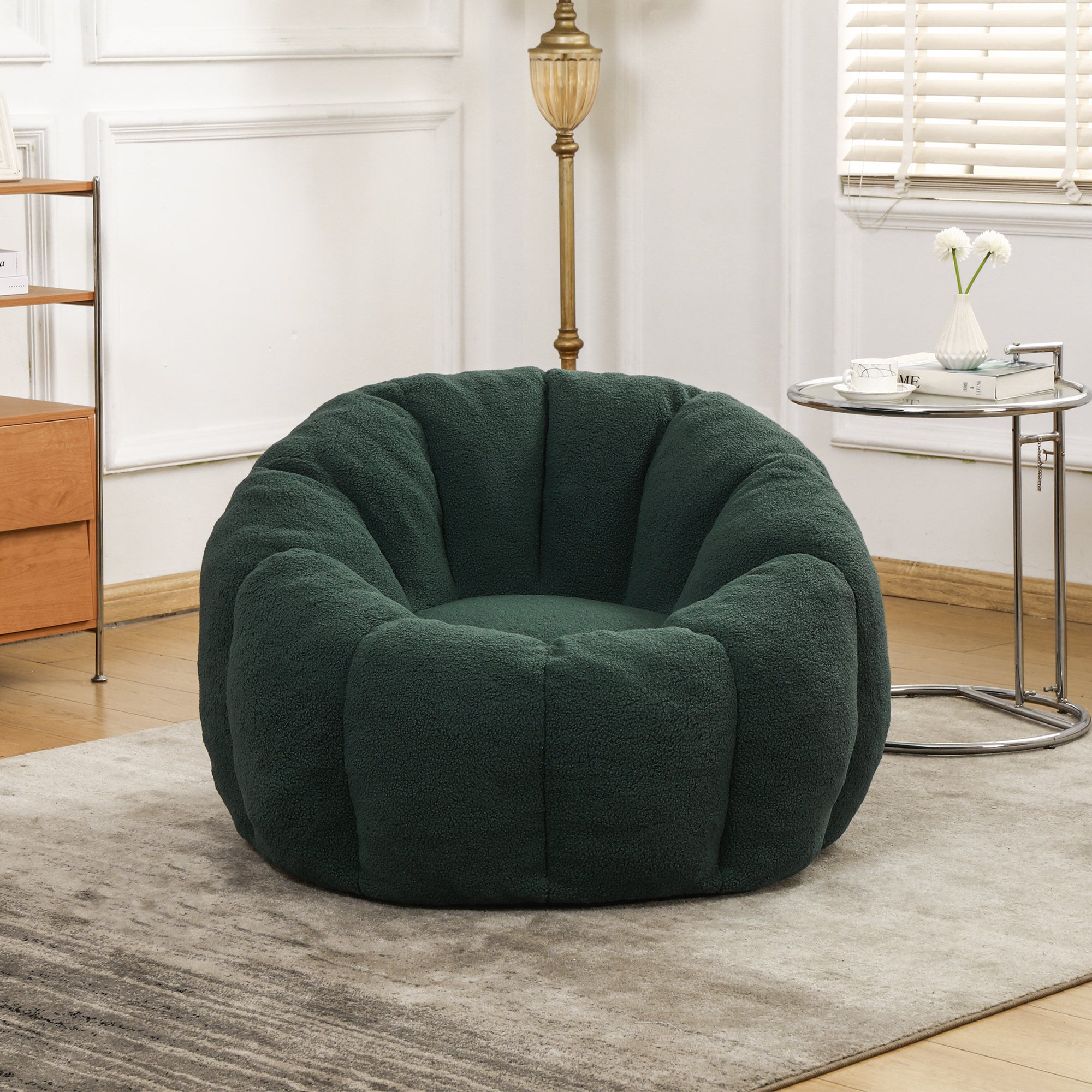 Foam Bean Bag Chair with Armrests