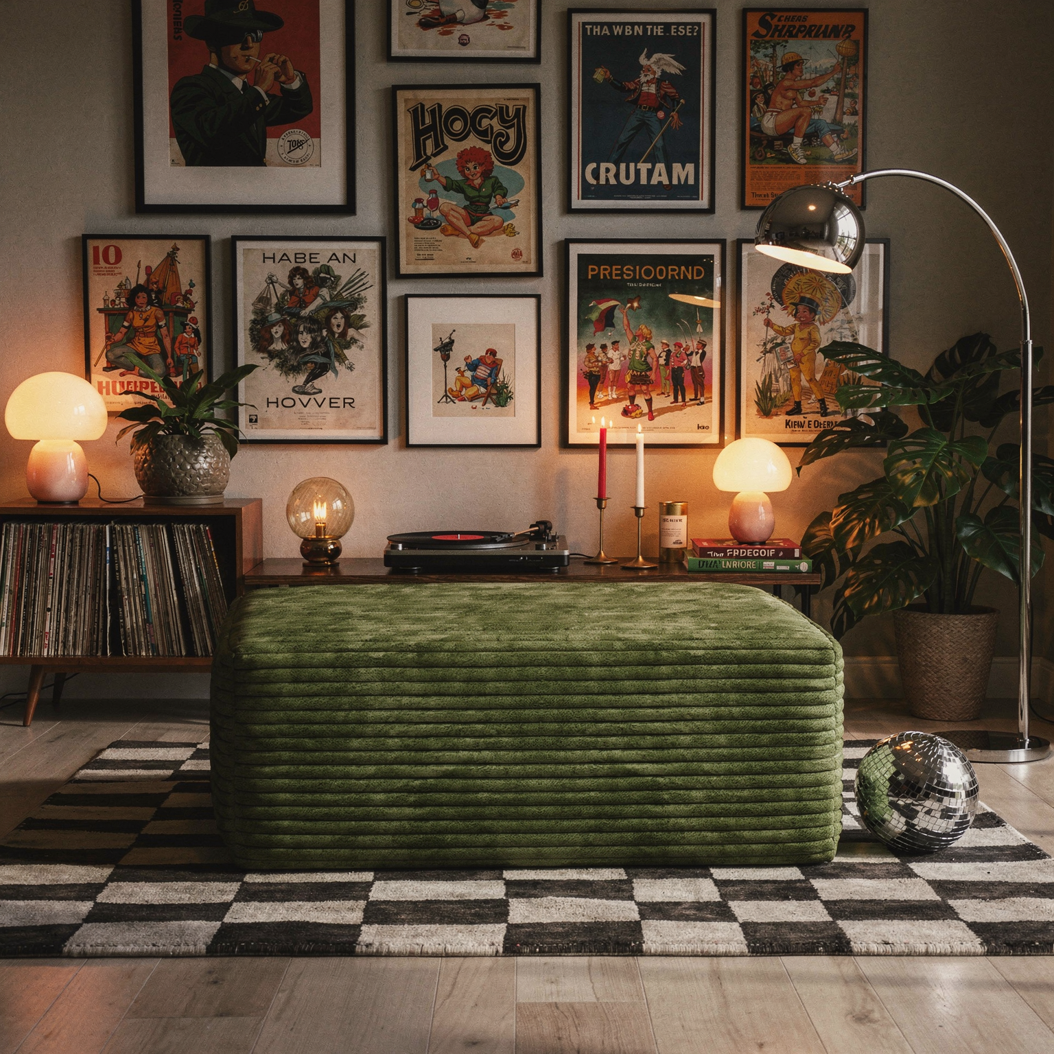 Ottoman Green eye-level vignette