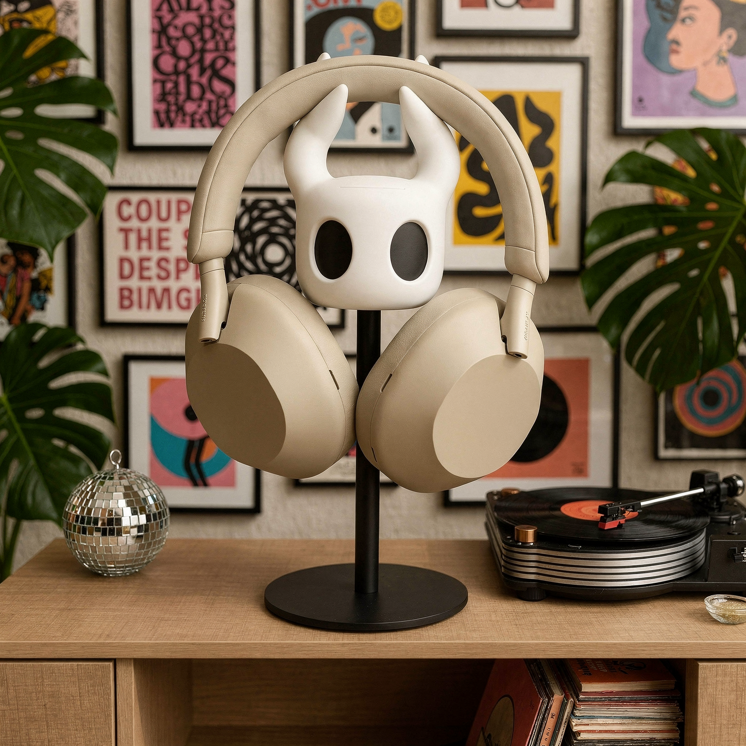 Insect Knight Headphone Stand eye-level vignette