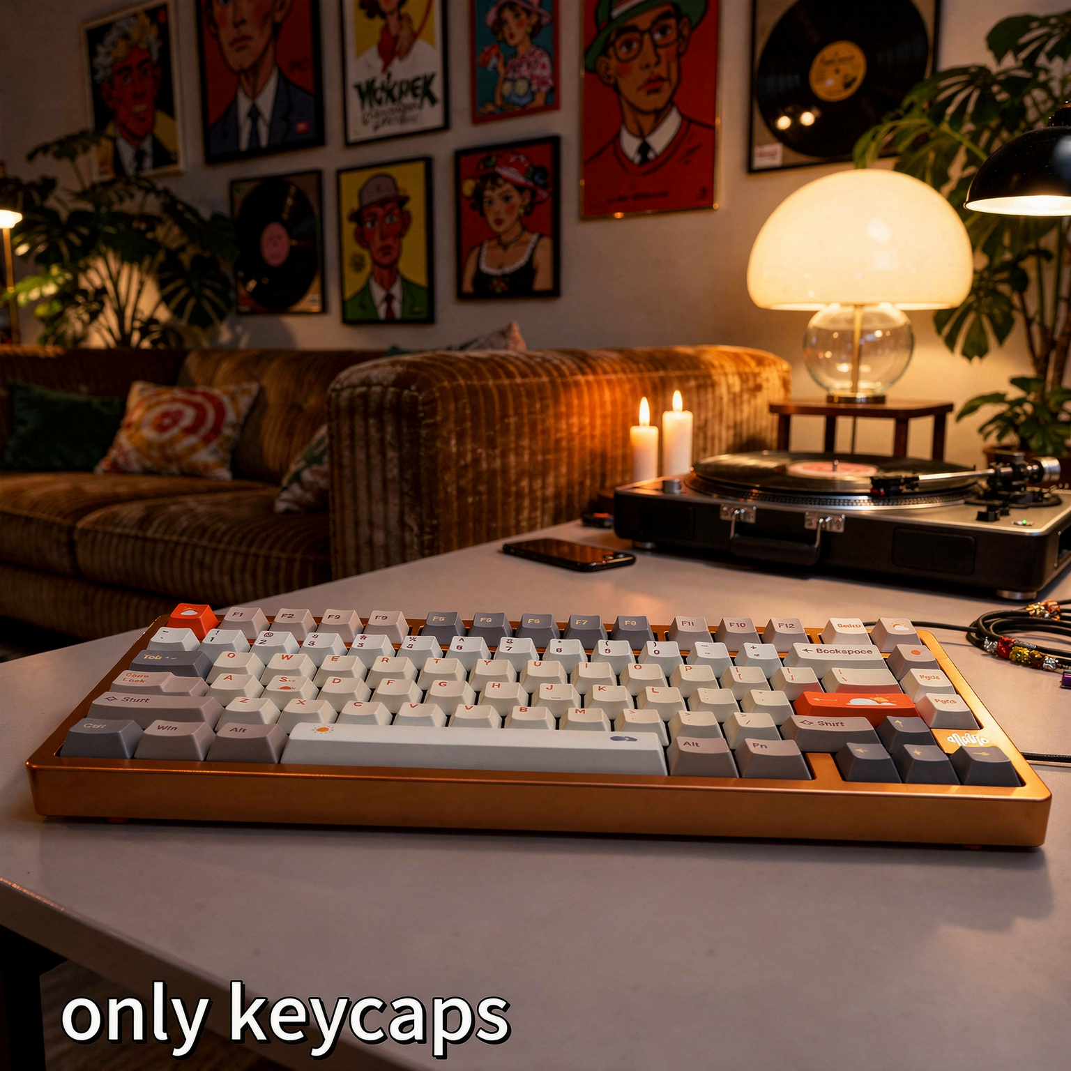 Dream Key Weather Keycaps hero angle
